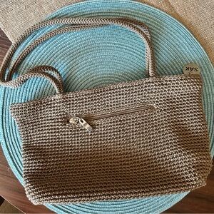 The Sak Brown Crochet Shoulder Bag